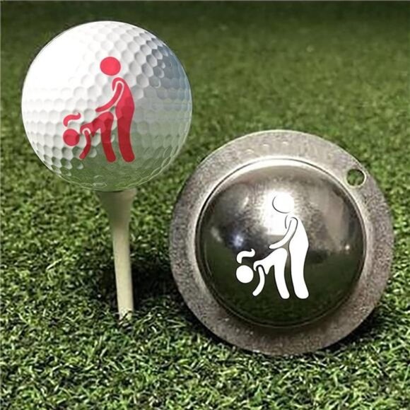 Golf Ball Marker Stamp Stencil Custom Tool for Men - Picture 6 of 6